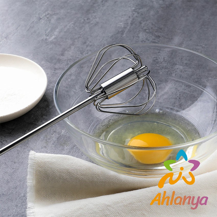 ahlanya-ตะกร้อตีไข่-ที่ตีฟองกึ่งอัตโนมัติแบบมือกด-จัดส่งคละสี-push-down-whisk