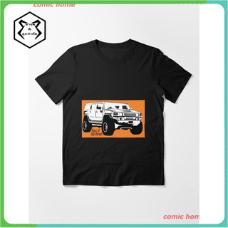New Hummer H2 T-shirt Essential T-Shirt เสื้อยืด ดพิมพ์ลาย ดผ้าเด้ง คอกลม cotton แฟชั่น sale Unisex