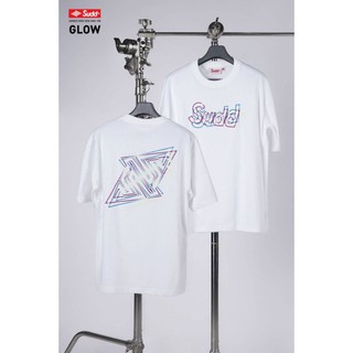 Sudd เสื้อยืดโอเวอร์ไซส์ รุ่น Glow สีขาว