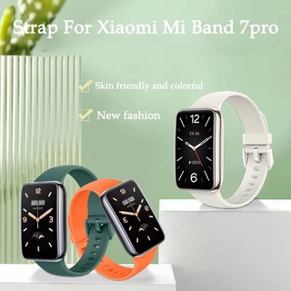 Xiaomi Mi band 7 pro smart Bracelet Strap ซิลิโคนวงเปลี่ยนสายนาฬิกากีฬาสายรัดข้อมืออุปกรณ์เสริมสําหรับ xiaomi smart band 7pro