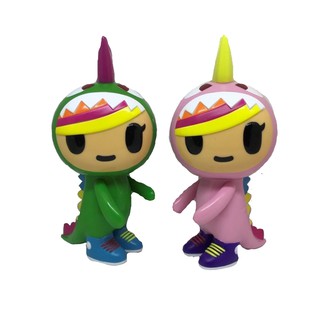 【 Crony.Toys】LITTLE TERROR TOKIDOKI ACTION CITY EXCLUSIVE PINK AND GREEN SET