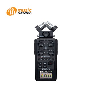 ภาพหน้าปกสินค้าเครื่องบันทึกเสียง Zoom H6 All Black 6-Track Portable Recorder, Stereo Microphones, 4 XLR/TRS (ประกันศูนย์) ที่เกี่ยวข้อง