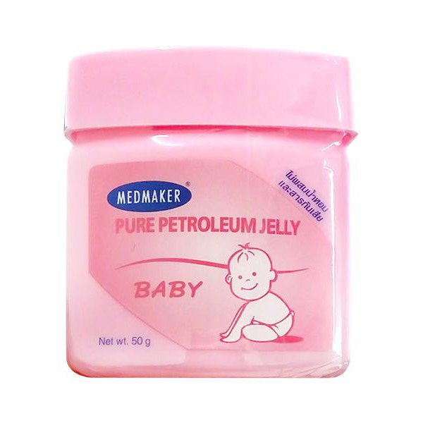 วาสลีน-วาสลีนเด็กทารก-medmaker-petroleum-jelly-baby-ปิโตรเลียมเจล-50gผลิตภัณฑ์สำหรับเด็กเจลอาบน้ำเด็ก