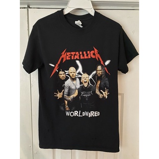 ขายดี!ขายดี เสื้อยืดลําลอง แขนสั้น คอกลม พิมพ์ลาย Metallica WORLDWIRED Tour Heavy Metal VOLBET Avenged Sevenfold ขนาดเล็