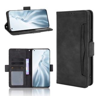 Multi-Card Slots Casing Xiaomi Mi 11 5G Wallet Case Xiomi Mi11 5G PU Leather Magnetic Buckle Flip Cover