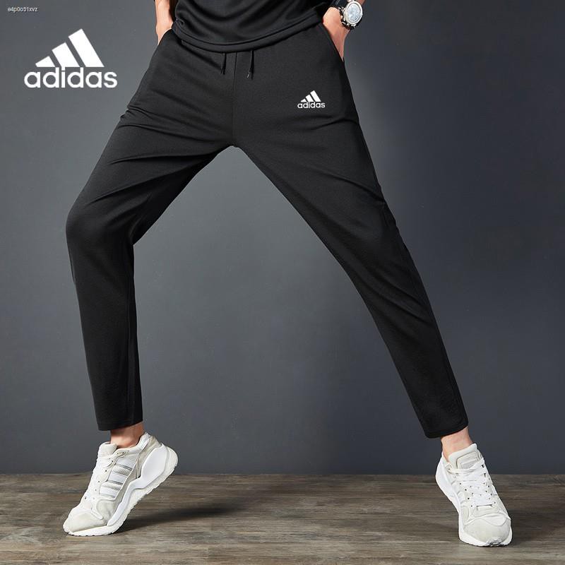 adidas-กางเกงวอร์มชายแนวเกาหลีไม่รัดรูป