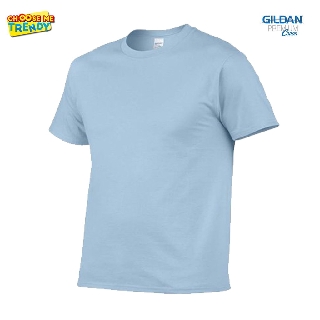 เสื้อยืด สีฟ้าอ่อน Gildan® Premium Cotton Light Blue เกรดพรีเมี่ยม