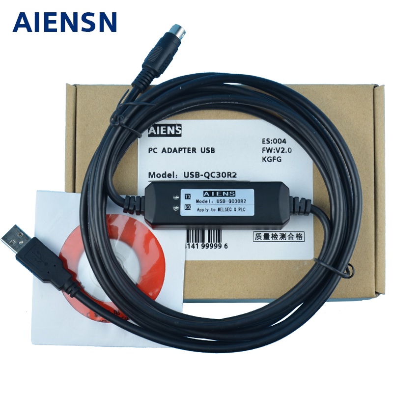 สายดาวน์โหลดข้อมูล USB-QC30R2 Q02 06 12 25H สําหรับ Mitsubishi Q series ...