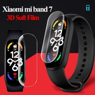 สินค้า ฟิล์มกันรอยหน้าจอไฮโดรเจล TPU แบบนิ่ม ป้องกันรอยขีดข่วน สําหรับ Xiaomi Mi Band 7 Smart Watch HD