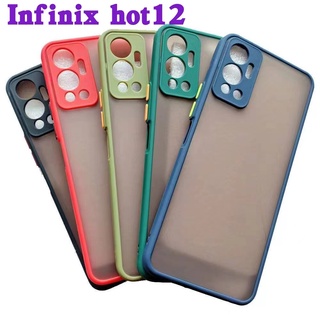 Infinix smart7/Hot 20i/Note12Pro 5Gเคสขอบนิ่มหลังแข็งขุ่นคลุมกล้องInfinix Hot30/Hot30i/note12/G96/Hot12/Hot12i/Hot12Play