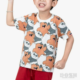 DOSH KIDS UNISEX T-SHIRTS WE BARE BEARS เสื้อยืดคอกลม แขนสั้น เด็กหญิง-ชาย FBBBT5033-OW