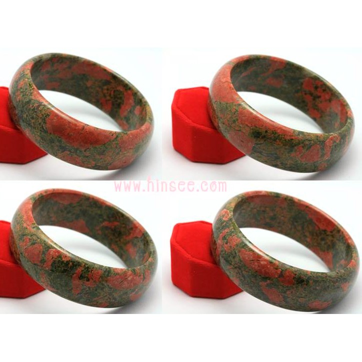 กำไลยูนาไคท์-unakite-bangle-หน้ากว้าง-24-มม-วงใน-62-มม