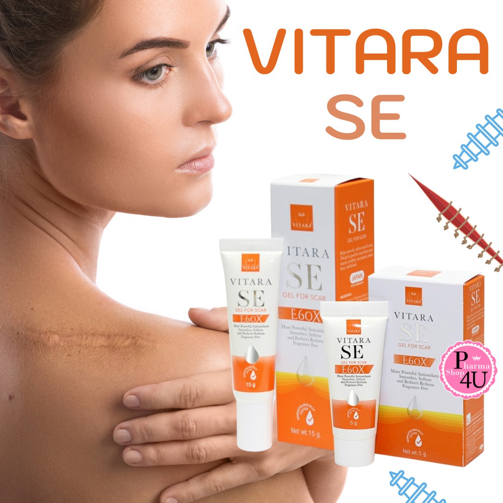 Vitara SE Gel For Scar 15g. เจลทา รอยแผลเป็น ไวทาร่า เอส อี | Shopee Thailand