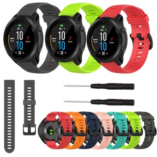 สายนาฬิกาซิลิโคนสำหรับ Garmin Fenix 5 plus Forerunner 935 945 Approach S60