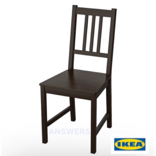 เก้าอี้-ikea-stefan-สเตียฟาน-น้ำตาลดำ