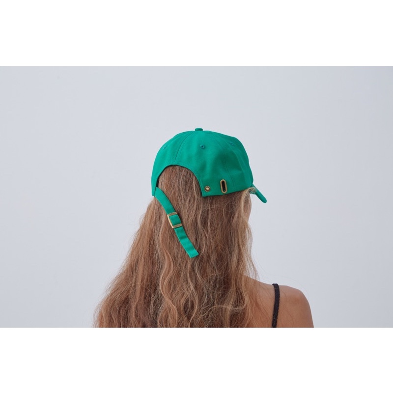 ahc000-logo-cap-green-หมวกผ้าคอตตอนสกรีนโลโก้