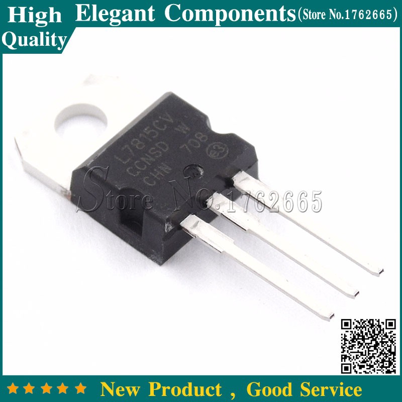 10PCS L7815 L7815CV KA7815 TO220 LM7815 7815 TO-220 MC7815 15V 1.5A ...
