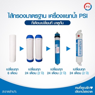 ภาพขนาดย่อของสินค้าส่งทุกวัน  PSI ไส้กรองสำหรับ เครื่องแยกน้ำ PSI เครื่องกรองน้ำ มาตรฐานความสะอาด