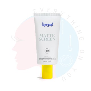 ลด 200.- {โค้ด JPP2BR} [พร้อมส่ง] SUPERGOOP! Matte Screen 100% Mineral Sunscreen SPF 40