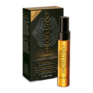 Orofluido super shine light spray 55ml - Remarkable silkiness lightness and shine สเปรย์เพิ่มความเงางามแก่เส้นผม