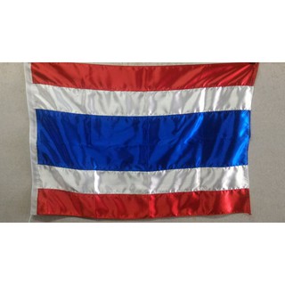ภาพหน้าปกสินค้าธงชาติไทย ผ้าเนื้อมัน ไซด์ใหญ่ ที่เกี่ยวข้อง