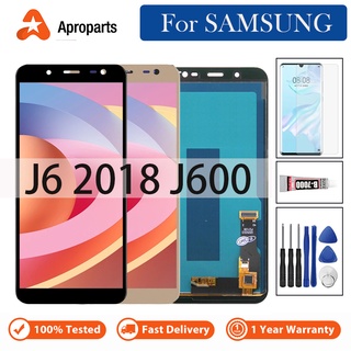 อะไหล่หน้าจอสัมผัส LCD แบบเปลี่ยน สําหรับ Samsung Galaxy J6 2018 J600 J600F J600F DS J600G DS