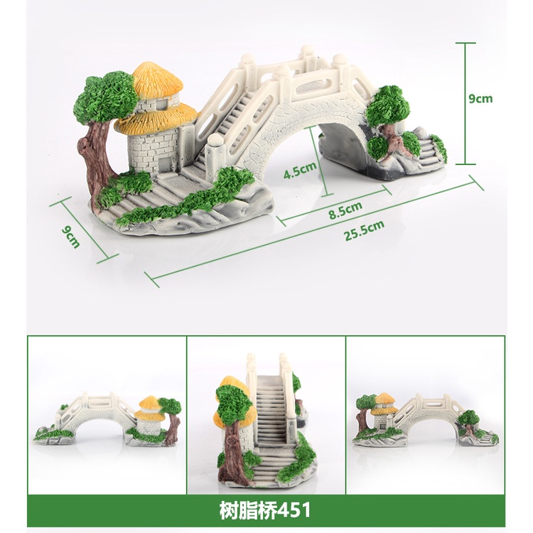 สะพานเรซิ่น-ขนาดใหญ่-กลาง-และเล็ก-สําหรับตกแต่งตู้ปลา