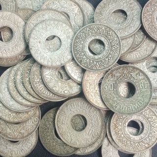 เหรียญ 10 สตางค์รู (เนื้อเงินแท้) พ.ศ.2484 รัชกาลที่ 8 (สภาพผ่านใช้)