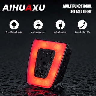 ภาพหน้าปกสินค้า[COD] AIHUAXU ไฟจักรยาน ไฟท้ายจักรยาน ไฟท้าย ไฟเตือนความปลอดภัย USB แบบพกพา ที่เกี่ยวข้อง