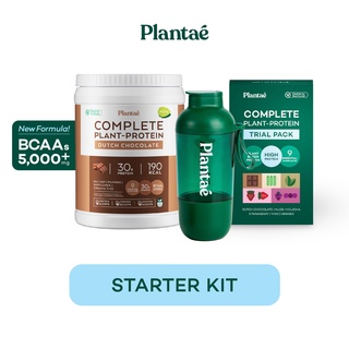 [โค้ดคู่ลดเพิ่ม 250.-] No.1 Plantae Starter Kit Set : รส ดัชท์ ช็อกโกแลต / PRO Refill Shaker / Trial Pack : โปรตีนพืช