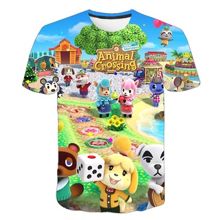 ภาพหน้าปกสินค้าSummer Children T Shirts Short Sleeve Animal Crossing Virtual Life 3D Print Baby Kids T-Shirt Boys Cute Animal T shirts Clothes ที่เกี่ยวข้อง