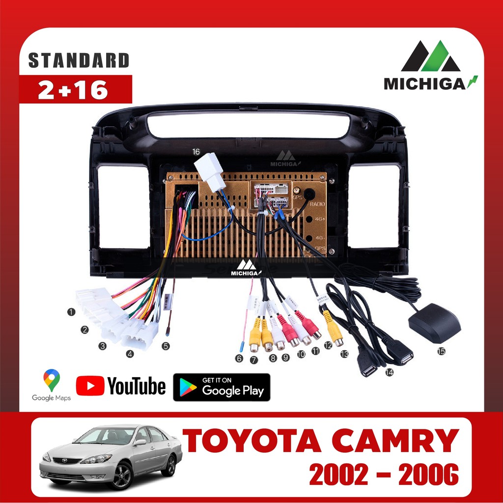 เครื่องเล่น-android-michigaจอแอนดรอยตรงรุ่น-toyota-camry-2002-2006-ฟรีฟิล์มกันรอยมูลค่า350-บาท