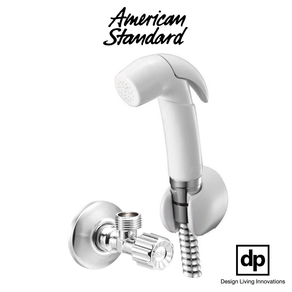 american-standard-สายฉีดชำระ-พร้อมสาย-พร้อมสต็อปวาล์ว-สี-ขาว-a-4700a-wt