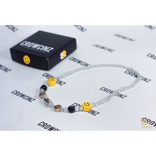 Crowcinz Smiley Necklace (Cat eyes / V.2 / snooker) สร้อยคอแฟชั่นทำจากหินแท้