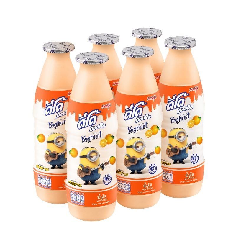 ภาพสินค้าDeedo 20% Juice with Yogurt ดีโด้ เครื่องดื่มน้ำผลไม้ 20% ผสมโยเกิร์ต 1 แพค 300 มล. x 6 ขวด (เลือกรสชาติ) จากร้าน supermarket บน Shopee ภาพที่ 1