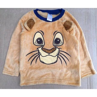 เสื้อกันหนาว เด็ก 3-8 ปี แบรนด์แท้ เสื้อกันหนาวเด็ก lion king สีน้ำตาล shopee