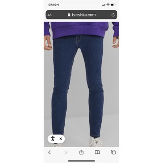 ภาพขนาดย่อของสินค้ากางเกงยีนส์ ขาเดฟ Bershka Super Skinny
