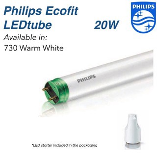 philips แสงส้ม หลอดยาว แอลอีดี LED  20W (36W) warmwihte หลอดยาวแสง วอร์มไวร์ 1หลอด