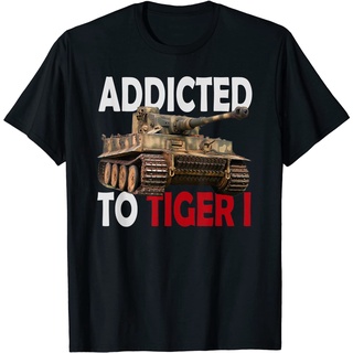 เสื้อยืด ลาย Addicted To Tiger Wehrmacht Panzer WWII สไตล์เยอรมัน เสื้อยืด คอกลม แขนสั้น ผ้าฝ้าย แฟชั่นฤดูร้อน สําหรับผู