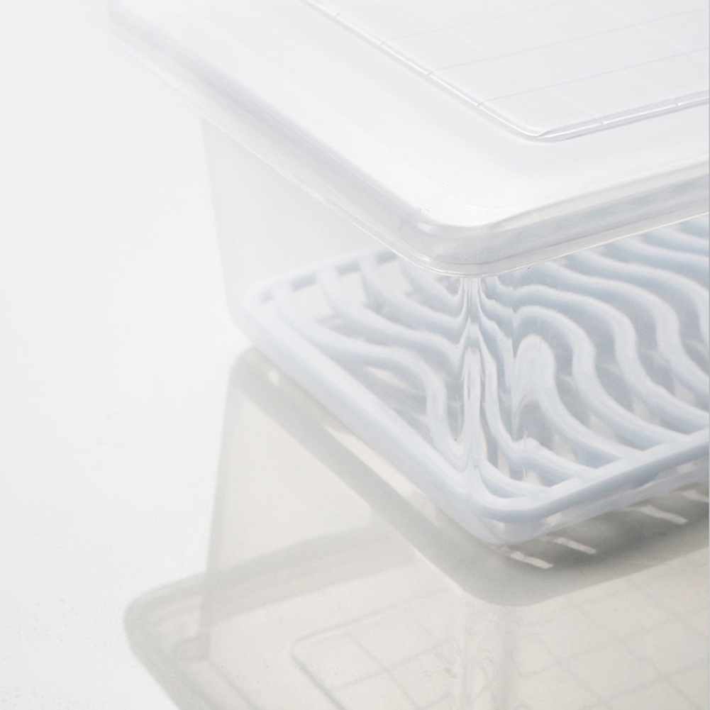 cod-กล่องเก็บของสดในตู้เย็น-ตู้เย็นญี่ปุ่นระบายของสดพร้อมฝาปิดกล่องเก็บผักเกรดอาหารห้องครัวตู้แช่แข็งทรงสี่เหลี่ยม