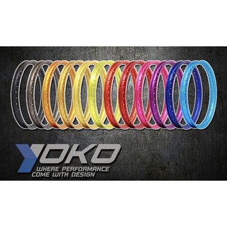 YOKO วงล้อ ขนาด 1.20 และ 1.40 ขอบ 17 สีล้วน คู่ละ