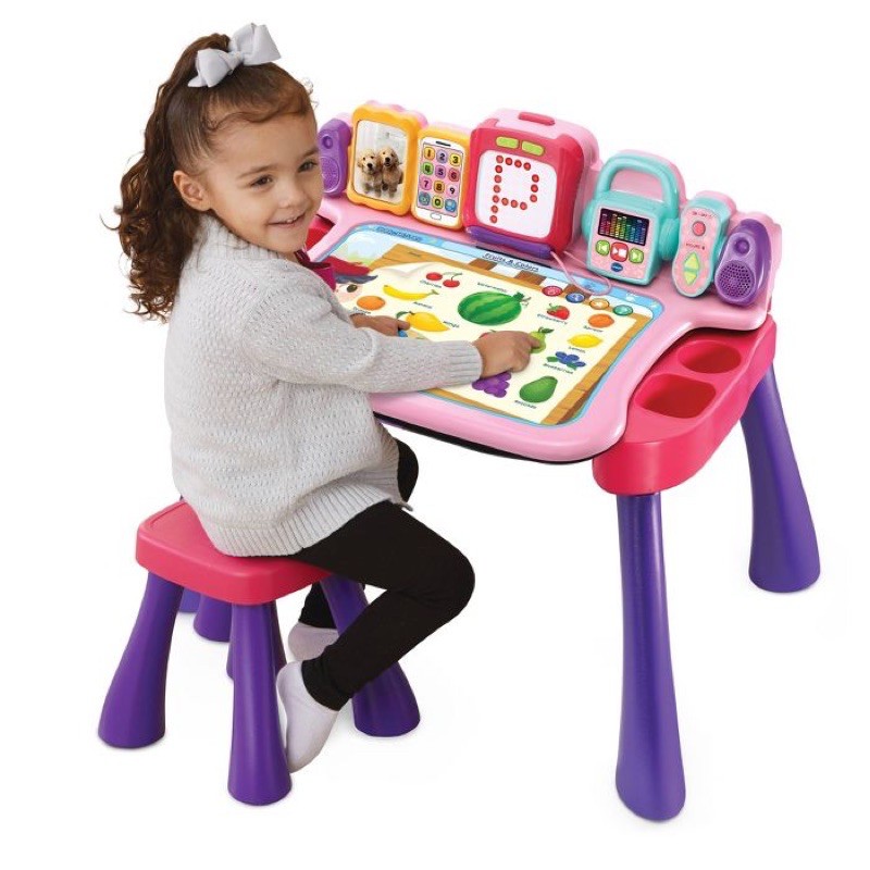 โต๊ะกิจกรรม-vtech-explore-and-write-activity-desk-pink