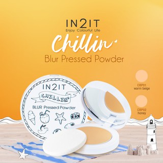 (ของแท้/พร้อมส่ง) In2it Chillin’ Blur Pressed Powder อินทูอิท ชิลลิน เบลอ เพรส พาวเดอร์