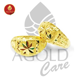 AGOLDCARE แหวนทองลายหัวโปร่ง คละแบบ หนัก 1.895 กรัม ทองคำแท้ 96.5%