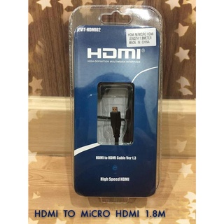 ส่งจากไทย สาย HDMI to micro HDMI 1.8M พร้อมส่ง