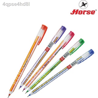 ♧HORSE ตราม้า ปากกาลูกลื่น 0.7 mm.H-609 หมึกน้ำเงิน (จำนวน 50 ด้าม/กระป๋อง)