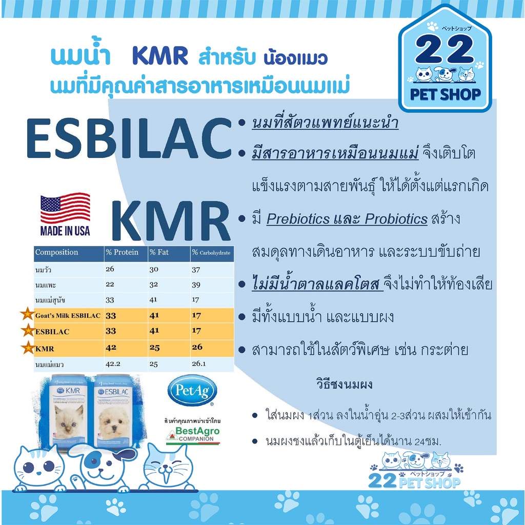 โฉมใหม่-kmr-powder-kitten-milk-replacer-นมชนิดผง-สำหรับลูกแมวแรกเกิด-แมวกำพร้า-ลูกเสือ-ขนาด-12-oz