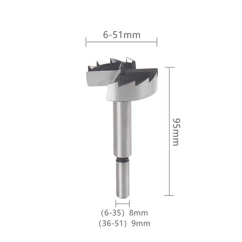 ภาพสินค้า1Pc 6mm-54mm Forstner งานไม้ เครื่องมือ รูเลื่อยบานพับ เจาะ Bit Round Shank High Carbon Steel Tool จากร้าน ourland.th บน Shopee ภาพที่ 8