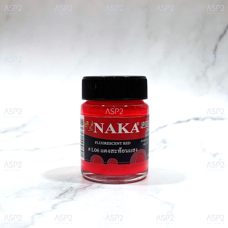 สีอะคริลิคสะท้อนแสง-นาคา-naka-30-มล-สีสะท้อนแสง-fluorescent-color-มี-10-เฉดสี