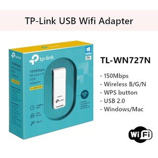 อุปกรณ์รับไวไฟ ราคาถูกๆ TP-LINK (TL-WN727N) N150 Wireless USB Adapter 150Mbps